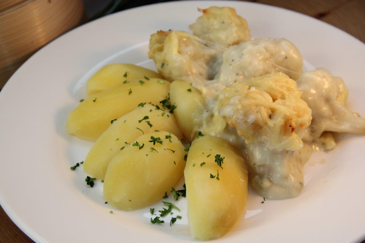 Überbackener Blumenkohl